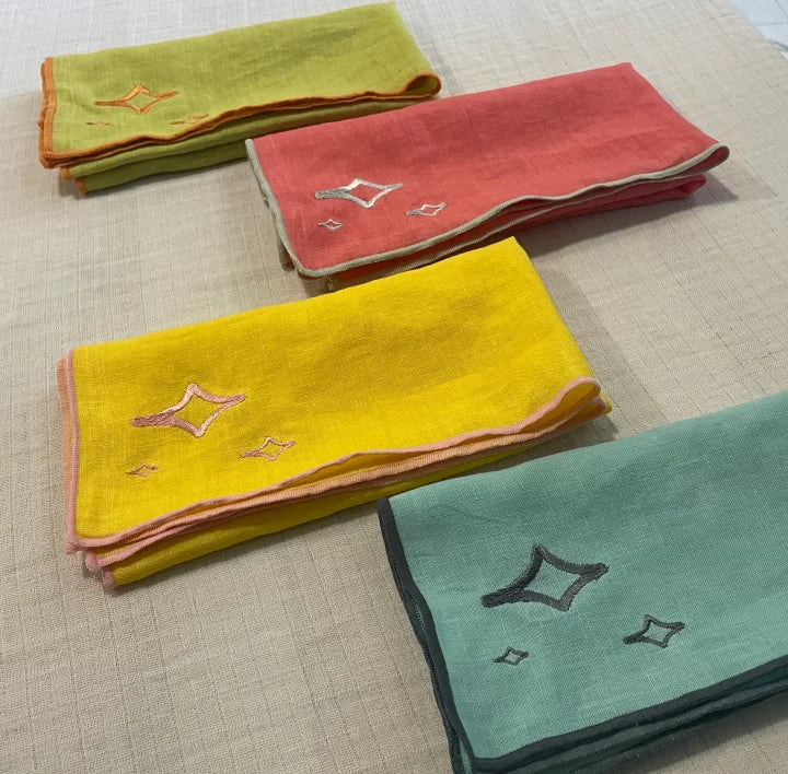 100% Washed Natural Color Linen Napkin Table Linen NapkinHotel Party Table Napkins