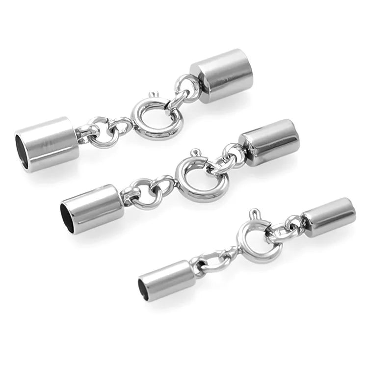 Hole Size 1.5mm 2mm 2.5mm 3.5mm 4mm 5mm 6mm 7mm End Clasp Jewelry Stainless Steel Jewelry Lobster Clasp DIY Bracelet Necklace