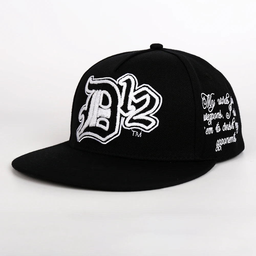 Custom Design 5 Panel Flat Brim Hat Towel Embroidery Logo Hip Hop Snapback Cap