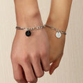 2Pcs/Set Simple Round Pendent Bracelet for Couple Fashion Lover Jewelry for Men Women I Love You Pendent Matching Bracelets