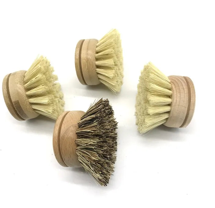Wooden Dish Brush Natural Bristle Tampico Fiber Cleaning Brush for Grill Bakeware Pot Pan Dish Bowl Kitchen Cleani
