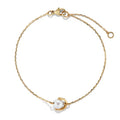 Milskye Jewelry Sets 925 Silver Rose Gold Plated Single Natural Fresh Water Pearl Bead Bracelet
