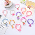 Fashion Personalized Kid Unicorn Princess Cartoon Charm Bracelets for Toddler Girls Birthday Favors