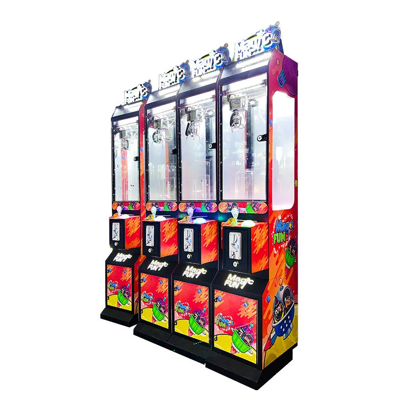 Mega Mini Claw Machine Small Toys Crane Vending Arcade Prizes Doll Gift Candy Coin Operated Game Machine With Bill Acceptor