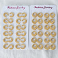 Wholesale Earrings Brass Diamond 18k Plated Huggie Hoop Zircon Fashion Jewelry Custom Gold Earring Women
