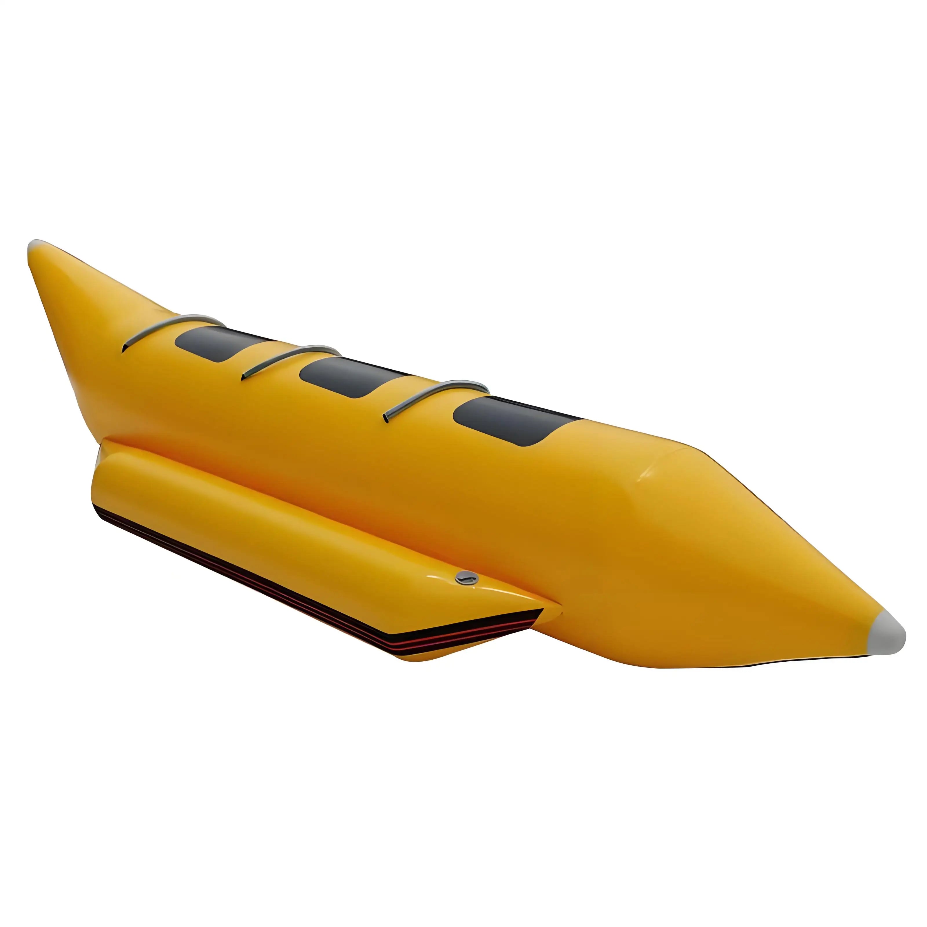 Durable PVC Tarpaulin Water Game Banana Boat Water Sports 3 Seats Inflatable Water Sled Custom Color Painting
