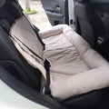 YangyangPet Oxfrot Solid Pattern Car Back Seat Protector Non-Slip Pet Travel Bed Accessory