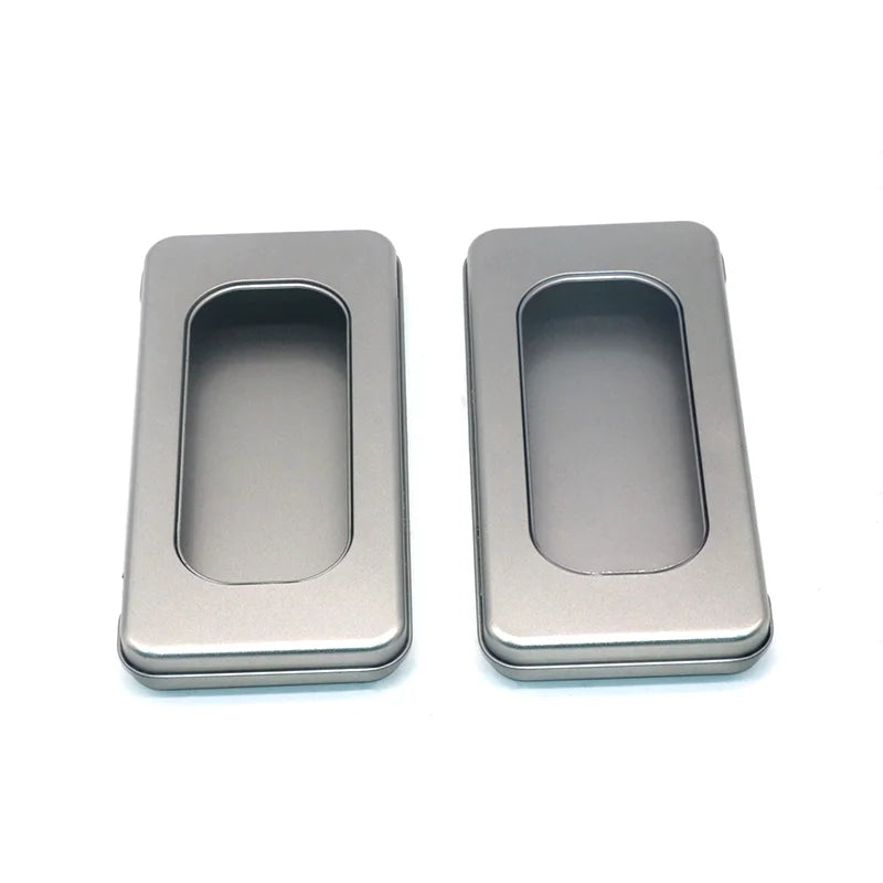 Wholesale Custom Small Logo Print Rectangle Mint Candy Digital Printing Hinged Metal Tin Box