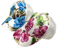 Factory Summer Cool Women Print Fashion Floral Hawaii Caps Hawaiian Curved Snapback Hat Baseball Trucker Mesh Cap