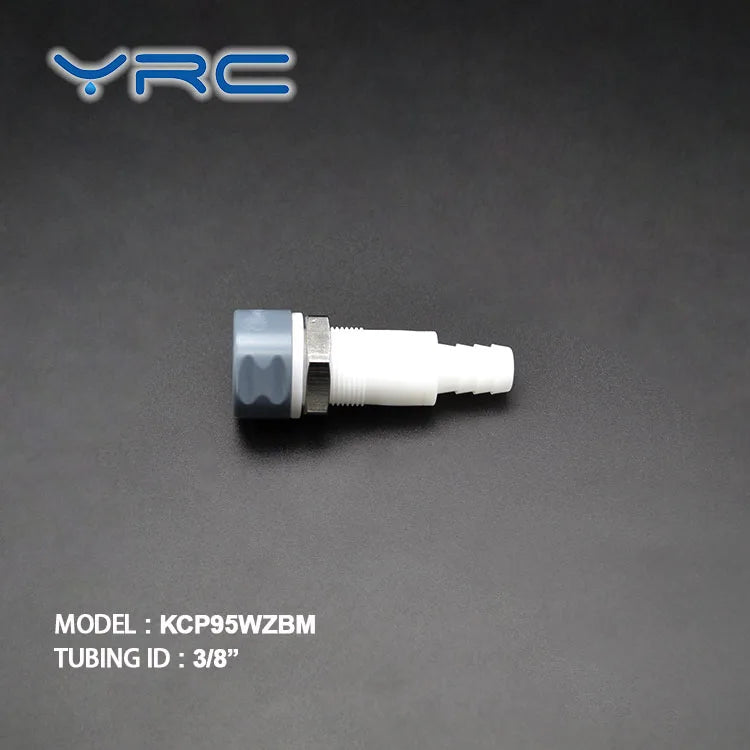 YRC Cheap 3/8" 9.5mm Hose Barb Fast Plastic POM  Push-fit air Lock Fittings