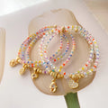 Go2boho Crystal Colorful Miyuki Bead Bracelet Fashion Women Cubic Zirconia Love Heart Charm Jewelry Gift for Her