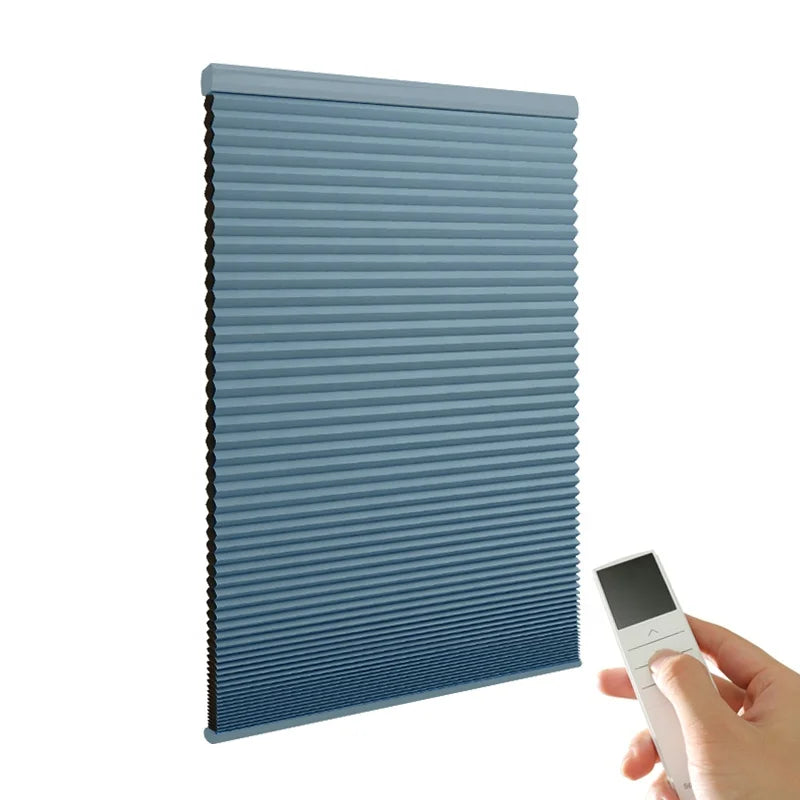 Motorized Cordless Day and Night Automatic Cellular Pleated Shades Blinds Honeycomb Blinds