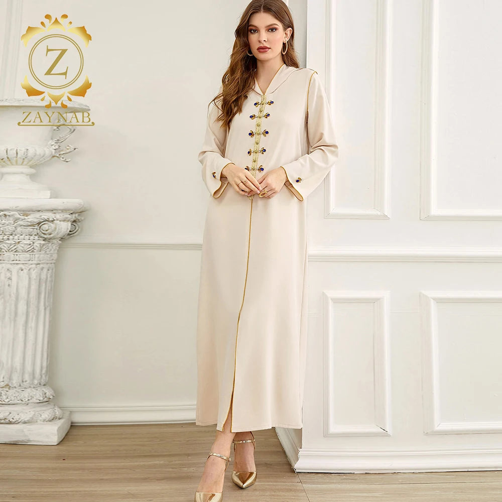 Zaynab New Jalabiya Women Kaftan Abaya Dress Caftan Moroccan Dubai Moroccan Kaftan for Women