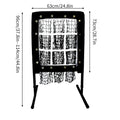 Baseball Net with Target Pockets and Strike Zone Height Adjustable Softball Baseball Training Equipment for Hitting and Pitching