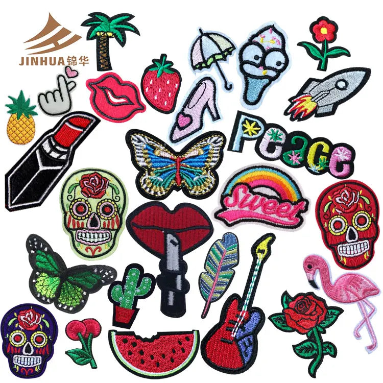 Vitality All-match Decorations Environmental Friendly Custom Embroidery Patches Iron on Clothing