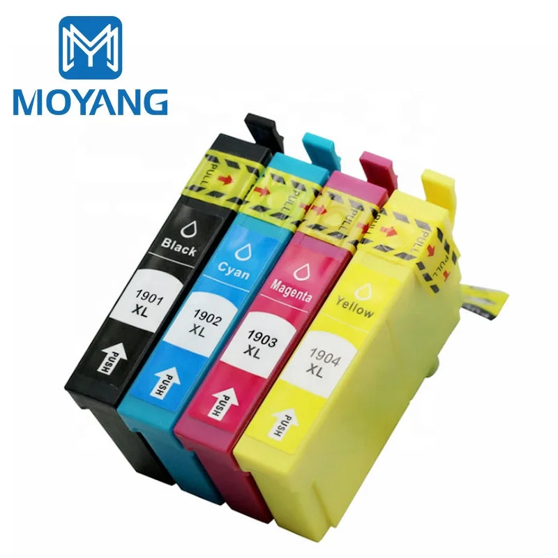 MoYang Compatible for EPSON T1901-4 Ink Cartridge ME401 NE303 Printer Cartridges T1901 T1902 T1903 T1904