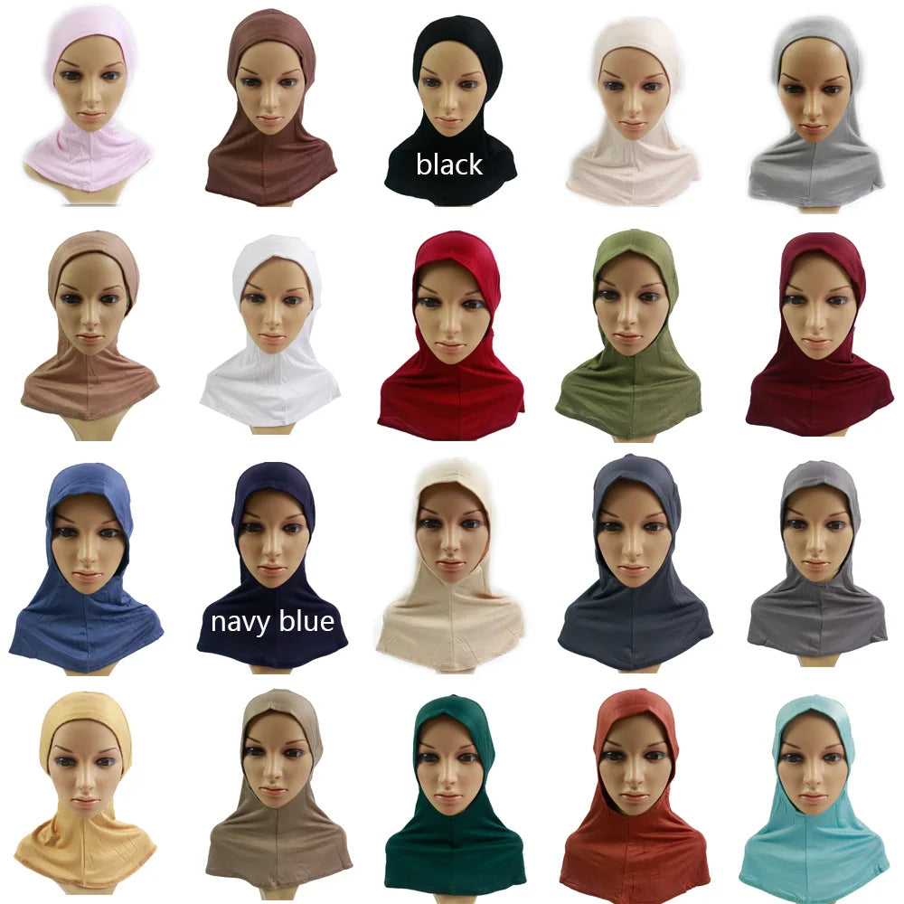 Hot Sale Jersey Muslim Bonnet Wholesale Ladies Headscarf Tube Cover Inner Turban Women Head Scarf Hijab