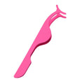 Colorful Lashes Tweezers Makeup False Stainless Steel Lash Extension Tweezers Beauty Tools with Curved Tip