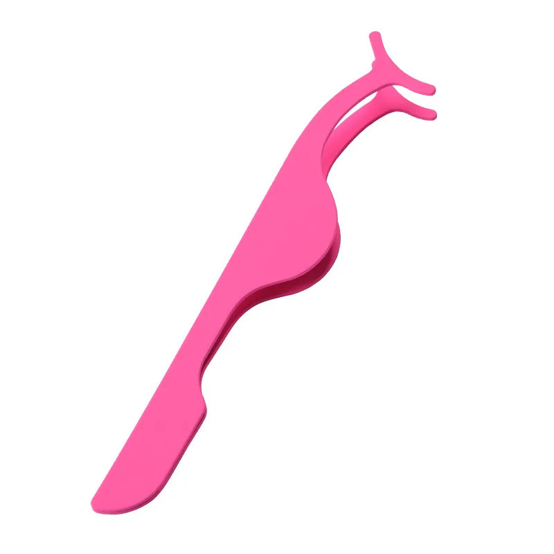 Colorful Lashes Tweezers Makeup False Stainless Steel Lash Extension Tweezers Beauty Tools with Curved Tip