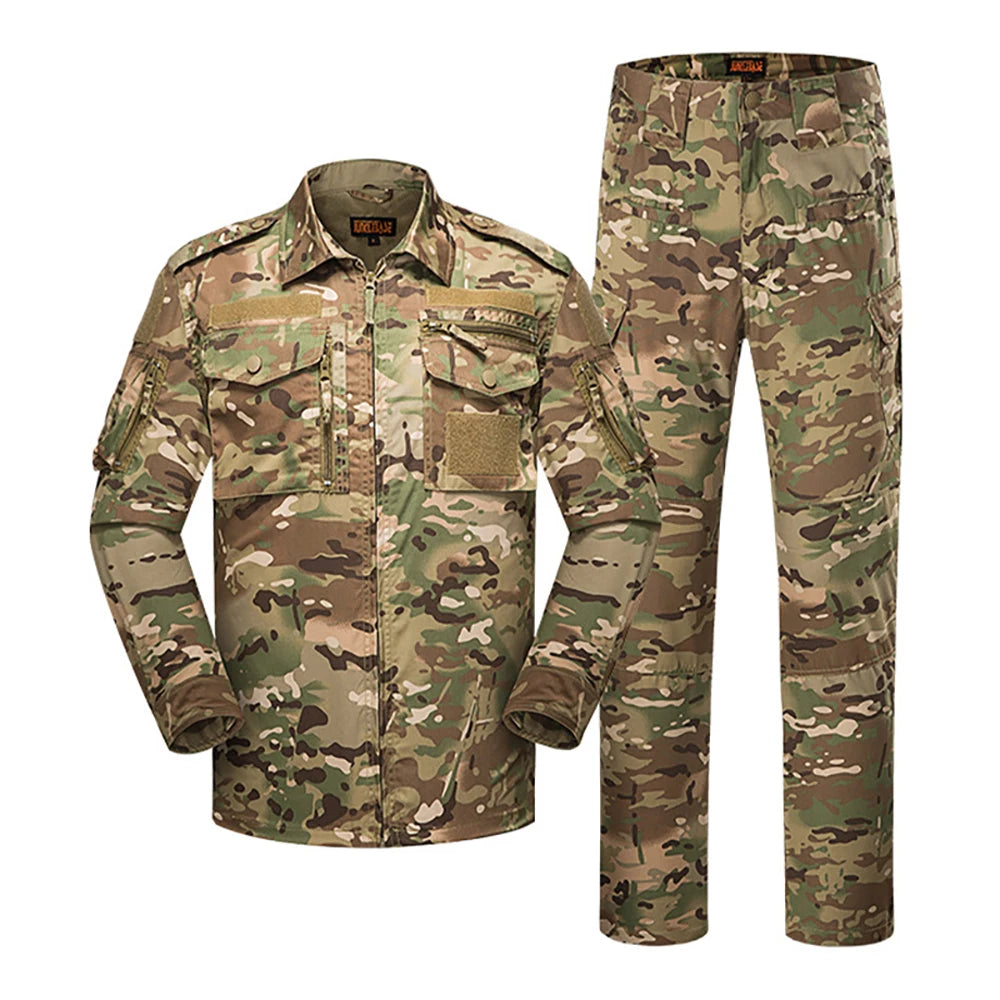 Factory Price High Quality Custom Waterproof Breathable Dry-Fast Security Work Wear Camouflage Tactical Uniforms 728