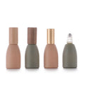 Custom Air Freshener Bottles Colorful 12ml Empty Roller Ball Perfume Oil Bottles Deodorant Roll on Glass Bottle With Wooden Lid