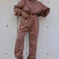 Custom Tracksuits Distressed Sweatsuit Women 2 Piece Set Heavyweight Hoodies Straight-leg Sweatpants Female Set