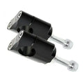 WRP 28.6mm High Road Bicycle Handlebar Stem Kit with Titanium Aluminum Alloy Carbon Fibre-Black Stem