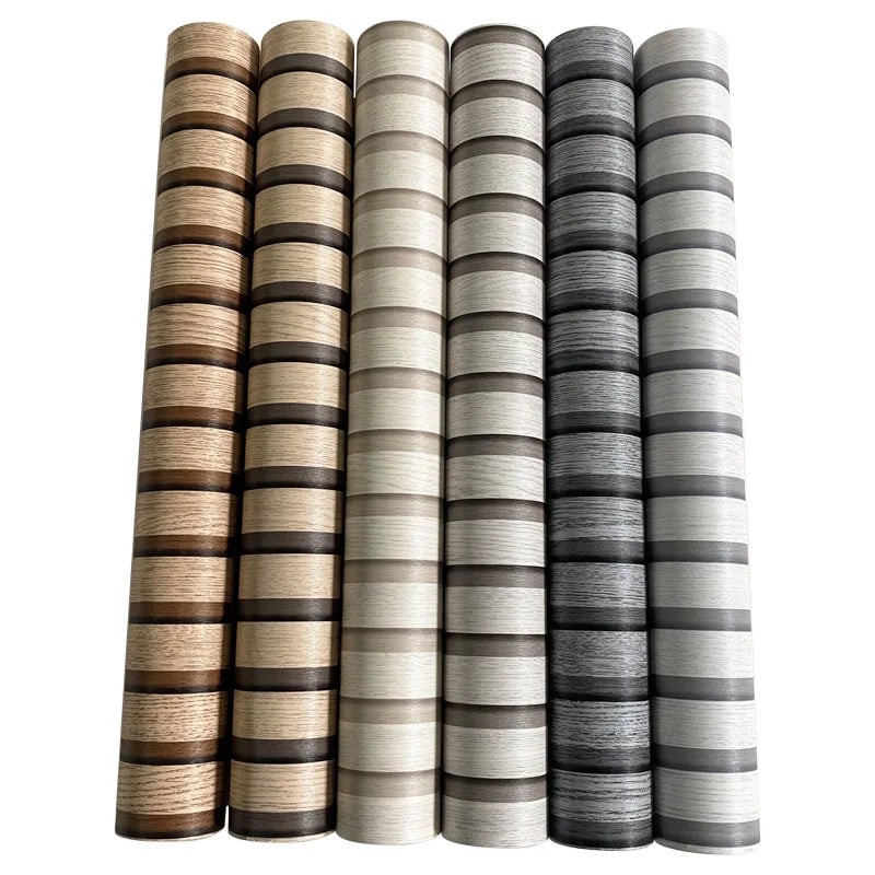 Black and Gray Lines for Home Decor Living Room Bedroom Background Stripes Wall Paper 3D Vinyl PVC Wallpaper Wholesale