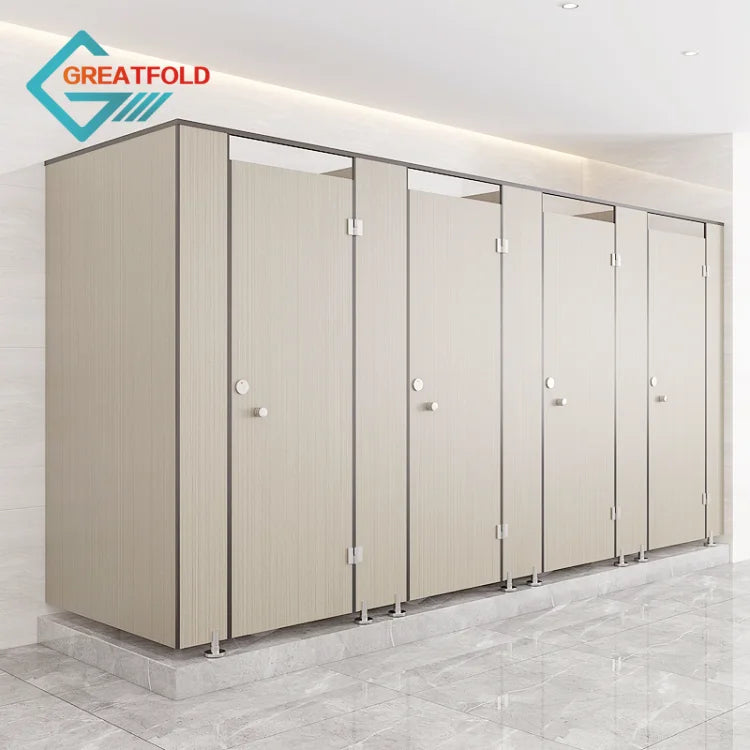 Custom Modern Eco-Friendly Kids Children HPL Composite Board Toilet Washroom Apartment Hotel Shower Room Partition System Easy