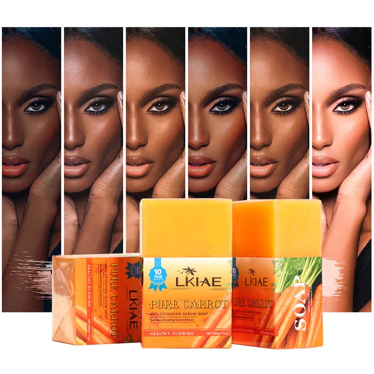 Custom Natural Organic Handmade Whitening Soap Nourishing Cleaning Body Bath Vitamin C Carrot Soap