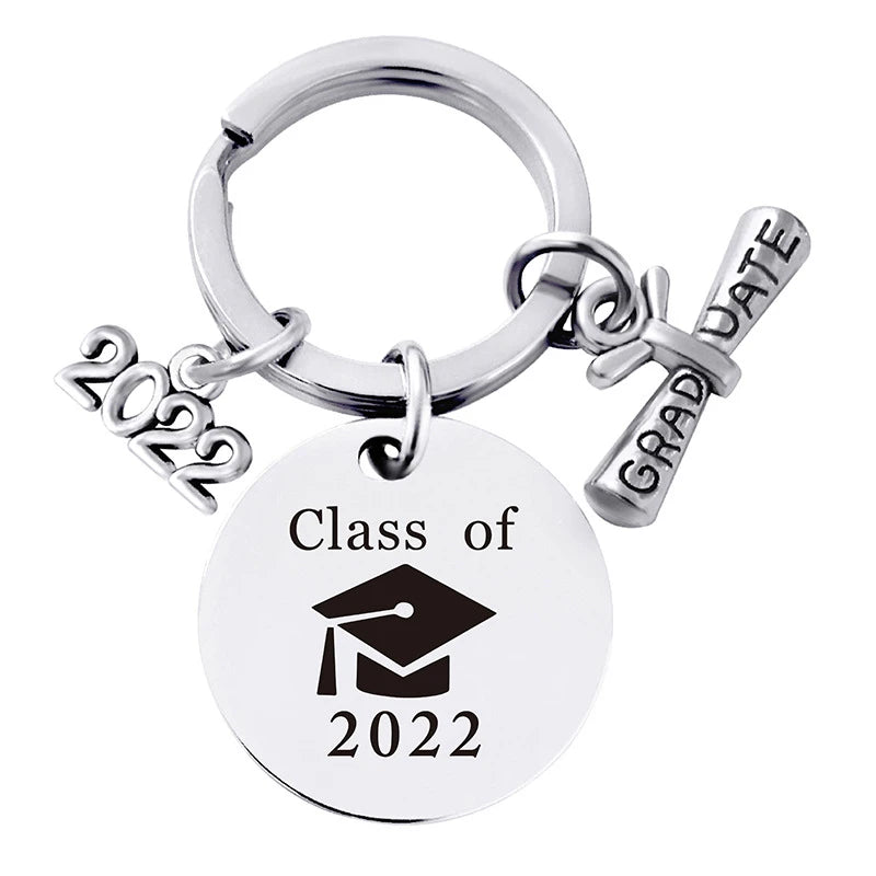 Qiuhan OEM New Senior Graduates Keychain Lettering  Pendant for Graduation Gift