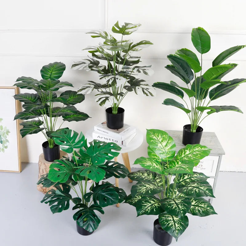 Paradise Palm Artificial Kwai Tree Indoor and Outdoor Home Ornamental Plastic Potted Plant Small to Large on Sale
