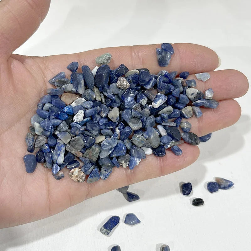 Wholesale Natural Crystal Quartz Chips Sodalite Amethyst Tumbled Stone Crystal Gravel Crystals Healing Stones