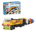 WOMA TOYS C0328 Customize Kids Assemble Bus Vehicle Train Car Model Building Blocks Brick Set City Police Cars Toys Puzzle