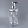 Free Sample 250ml 300ml Plastic PET clear Bottle Shampoo Bottle with Aluminum Screw Lotion Pump Hand Press Lotion Pump Bottle