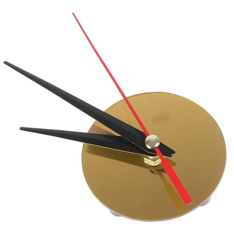 DIY 85MM Gold  Acrylic Mirror Clock Face Dial Creative Wall Clock Disc