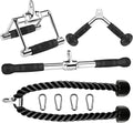 Factory Custom Non Slip Cable Attachment Triceps Cable Bar Lat Pull Down Rope Cable Attachment Gym Fitness Equipment