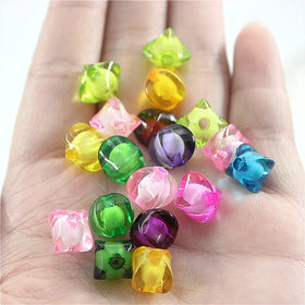 Wholesale Acrylic Oval square Corner Loose Beads for Jewelry Making