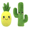 Squeaky Plush Dog Toy Interactive Funny Pineapple Cactus Chew Resistance Plush Puppy Pet Dog Toys