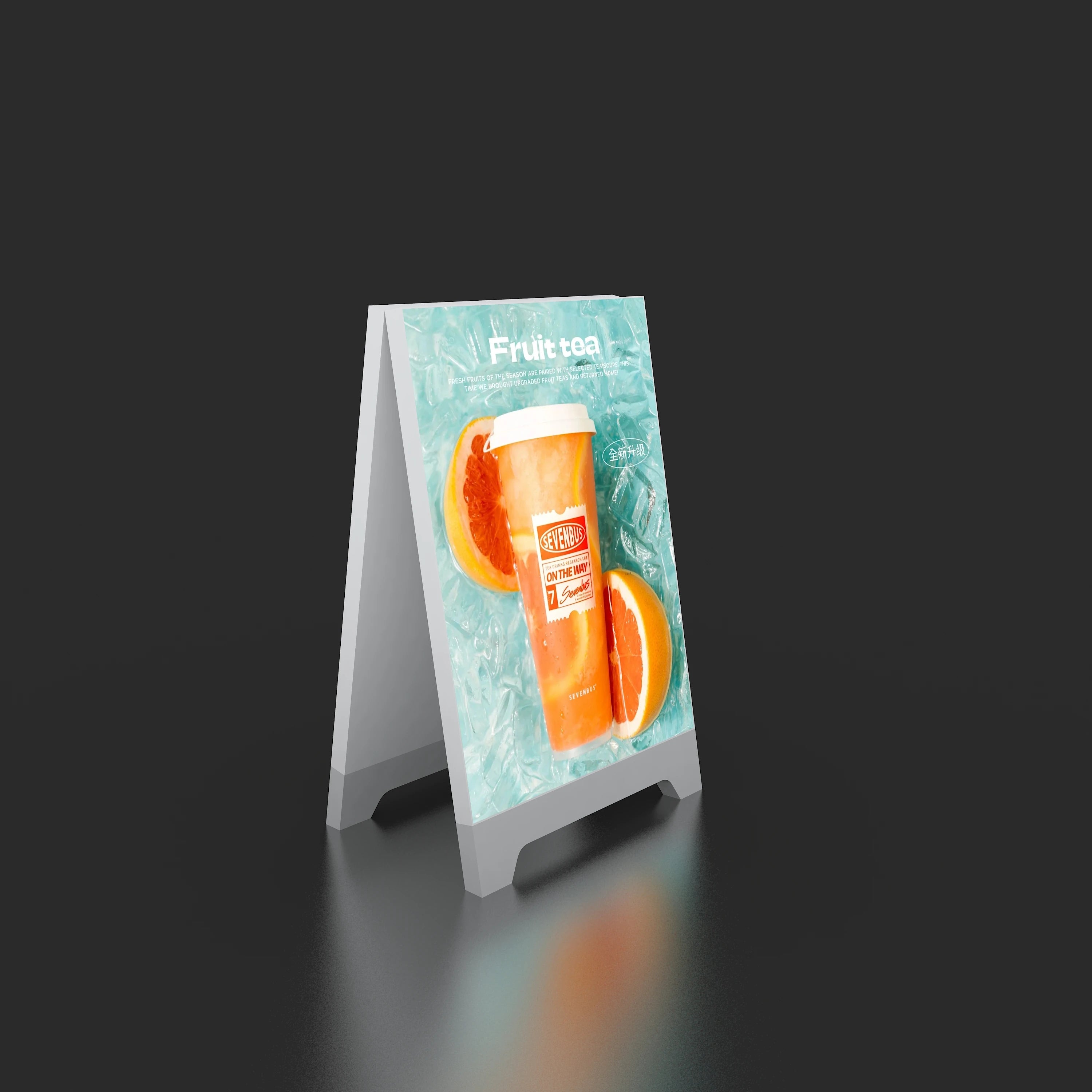 Custom Outdoor A-frame LGP Poster Sandwich Board Steel Metal Double-sided Poster Light Box Seg Fabric Lightbox
