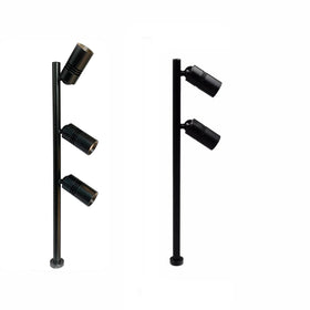 Custom Made Silver Black Gold Display Cabinet Lighting Multi-head LED Standing Spot Light for Jewelry Watch Store Lighting