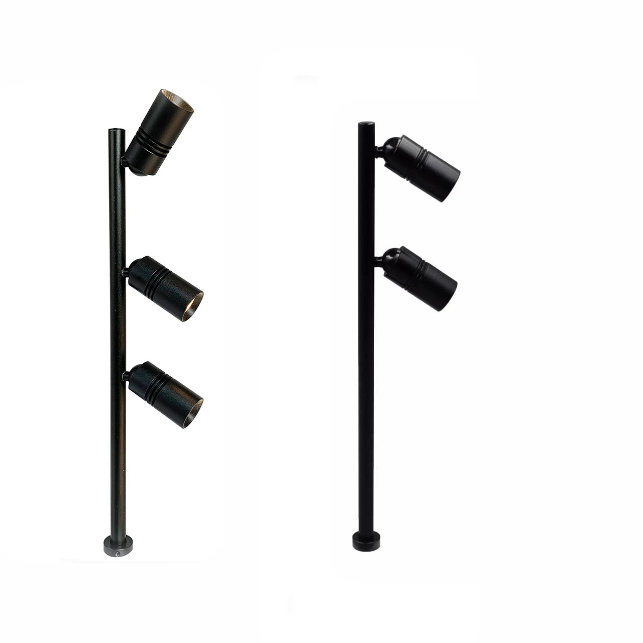 Custom Made Silver Black Gold Display Cabinet Lighting Multi-head LED Standing Spot Light for Jewelry Watch Store Lighting