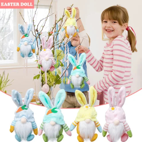 Wholesale Custom Faceless Rabbit Plush Doll Easter Decorations Bunny Gnomes for Christmas