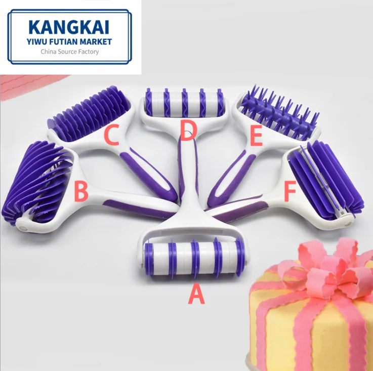 OEM Hot Wheel Roller Pastry Mould Plastic Household Baking Tools Time-Saving Dough Craft Pie Pastry Dough Lattice Cutter