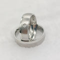 Wholesale Domed Wedding Couples Rings Sets for Men and Women Fashion 316L Stainless Steel Jewelry Anniversary Gifts
