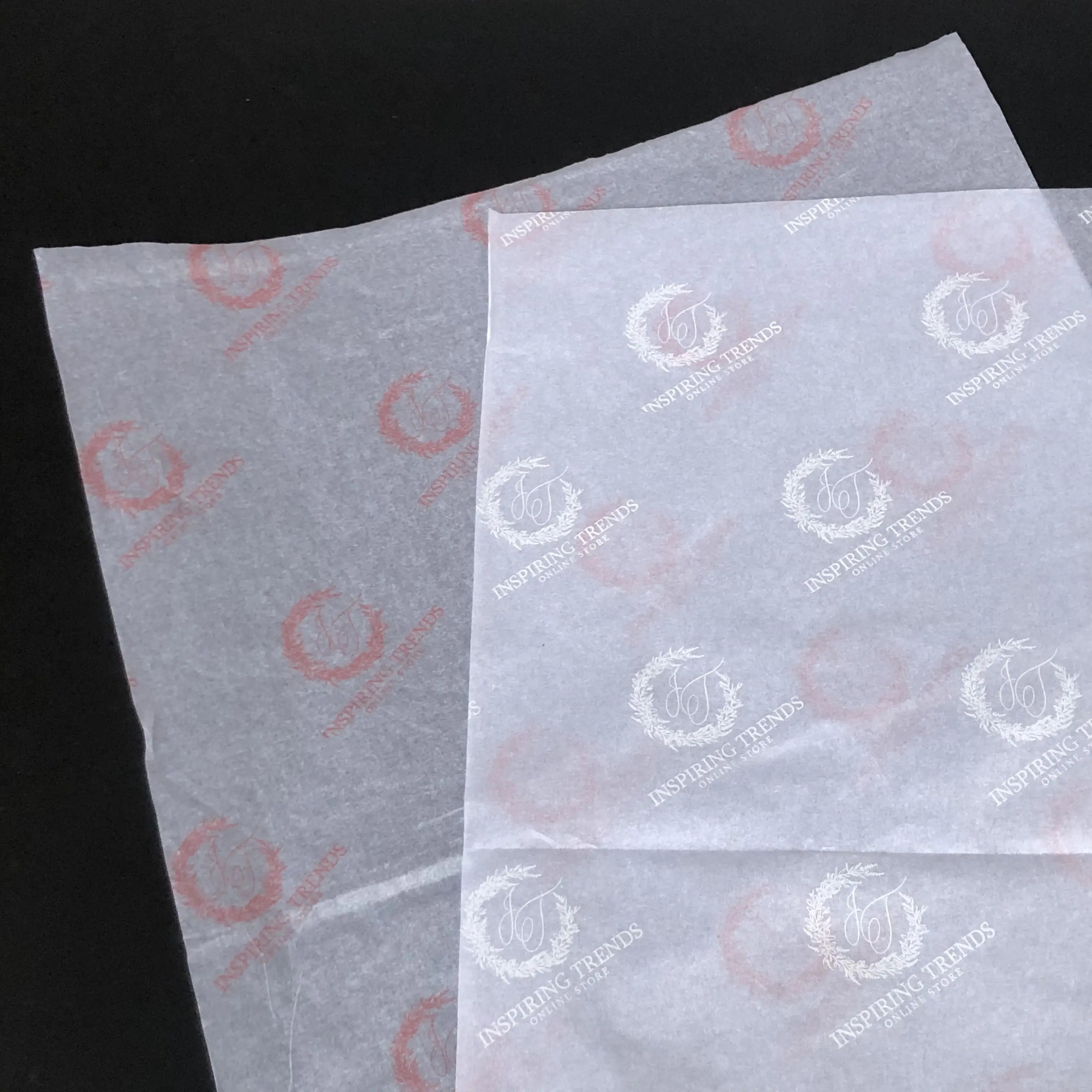 Private Custom Gold Foil logo Printing Tissue Paper Gift Wrapping Packaging Paper for Shoes