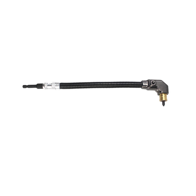 300mm Long 1/4 Inch 90 Degree Magnetic Flex Shaft Extension Angle Drive Attachment