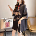 Modern Loose Qipao Chinese Dress Women Hanfu Ethnic Style Improve Printing Cheongsam
