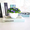 Hot Sale Artificial Potted Plants Mini Flower Faux Plant Topiary Shrubs for Garden Farmhouse Lawn Balcony Office Home Decoration