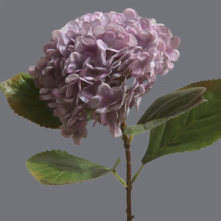 D-HY004 Simulation Flower Autumn Style Simple Elegant Classical Black pink Real Touch Hydrangea Flower for Wedding Decor